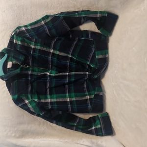 Plaid top with knot waist